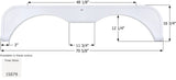 Icon Fender Skirt for Tandem Axle RVs (MPN: 15079)