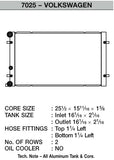 CSF Aluminum Radiator (MPN: 7025)