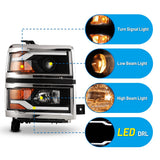 Winjet Headlight Assembly With Halogen Bulbs (MPN: CHWJ-0382C-B)