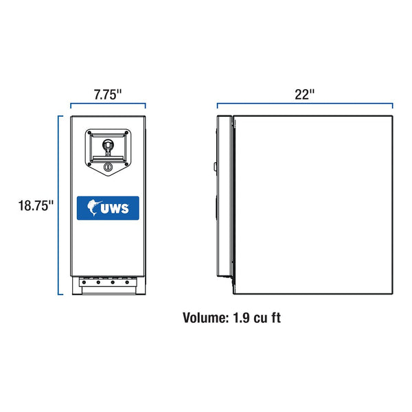 UWS Aluminum Wheel Well Tool Box (MPN: EC20052)