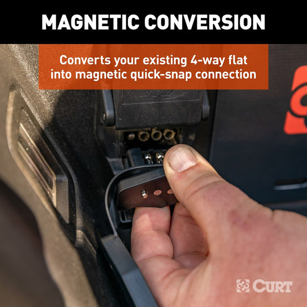 Curt 4-Way Flat Magnetic Connector Adapter (MPN: 58306)