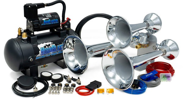 Horn Blasters Outlaw Chrome Train Horn (MPN: HK-C3-127H)