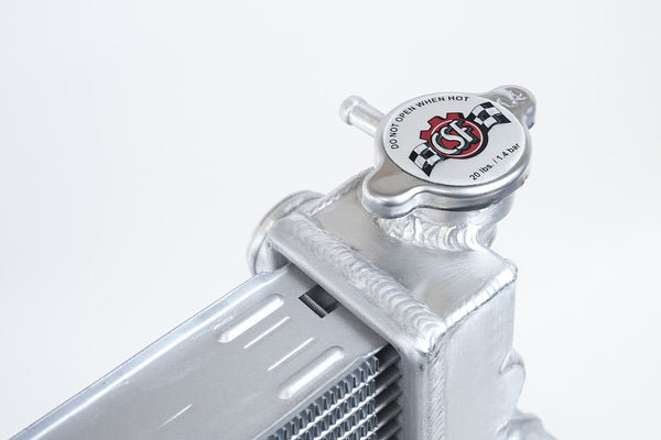 CSF Radiator Two Row Smooth Satin Aluminum Core (MPN: 7214)