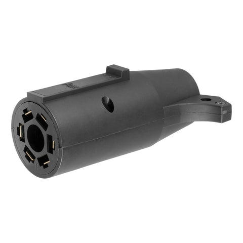 Trailer Wiring Connector for 7-Way RV Blade to 6-Way Round (MPN: 57260)