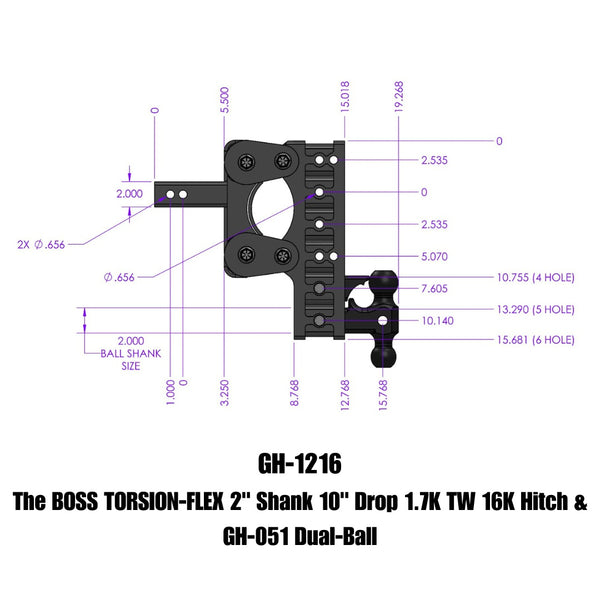 Gen-Y Hitch Torsion-Flex Drop Hitch (MPN: GH-1216)