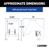 Luverne HighRise Folding Rear Truck Step (MPN: 409924L)
