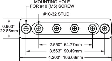 Blue Sea Common Mini Busbar (MPN: 2305-BSS)