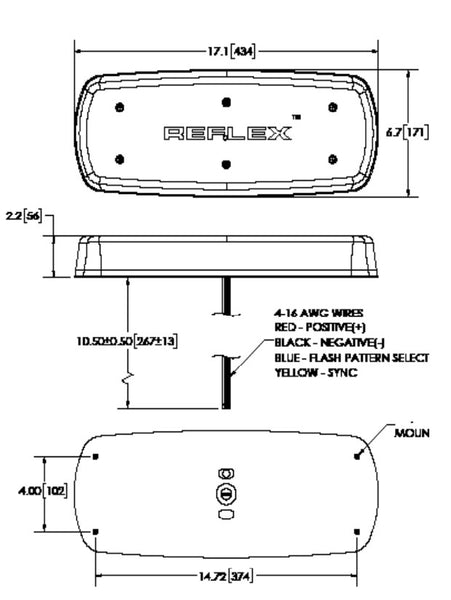 Ecco Electronic 5517 Reflex Warning Light (MPN: 5517CAC)