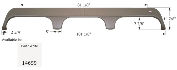 Icon Fender Skirt for Triple Axle Vehicles (MPN: 14659)