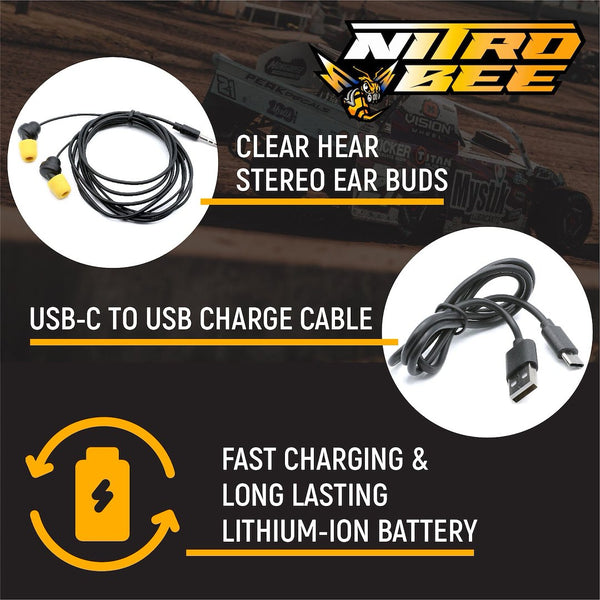 Rugged Radios Nitro Bee Xtreme Handheld UHF Radio (MPN: NITRO-BEE-X)