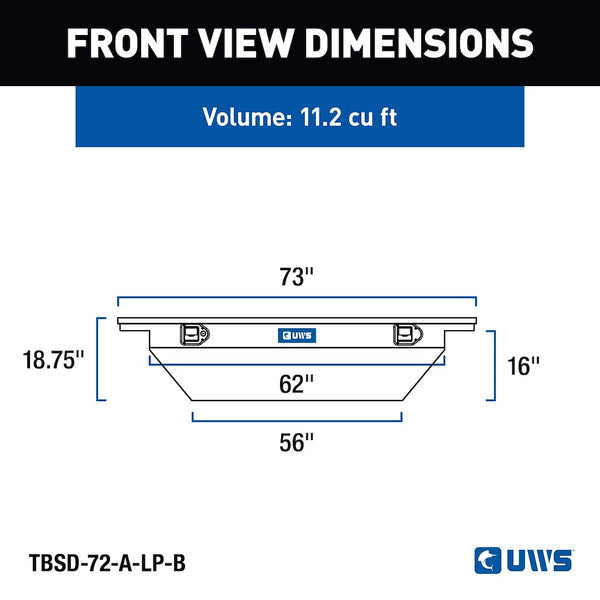 UWS Crossover Deep Low Profile Tool Box (MPN: TBSD-72-A-LP-B)