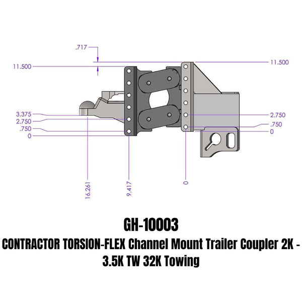 Gen-Y Hitch Contractor Torsion-Flex Trailer Coupler (MPN: GH-10003)