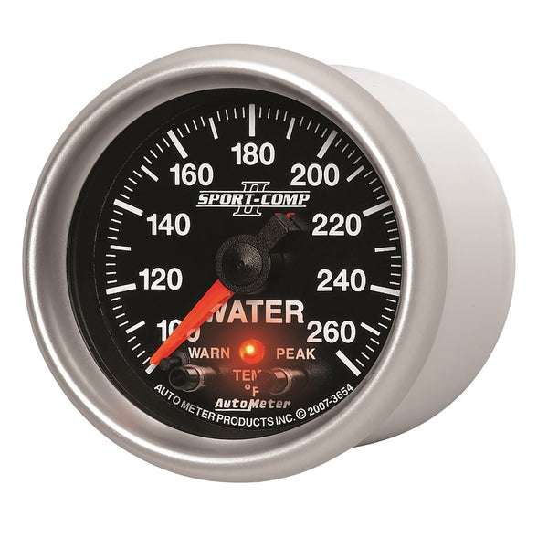 AutoMeter Sport-Comp II Water Temperature Gauge (MPN: 3654)