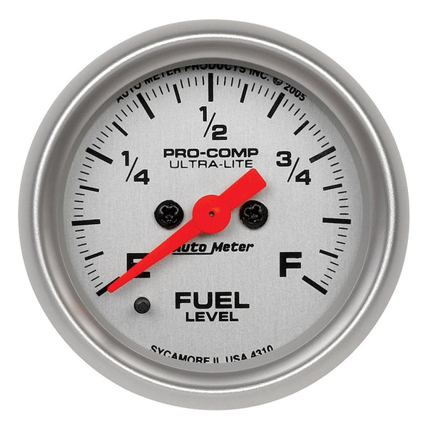 AutoMeter Ultra-Lite Fuel Level Gauge (MPN: 4310)