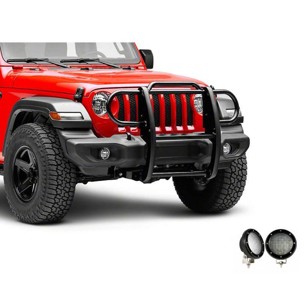 Black Horse Grille Guard Kit (MPN: 17JPJLMA-PLFB)
