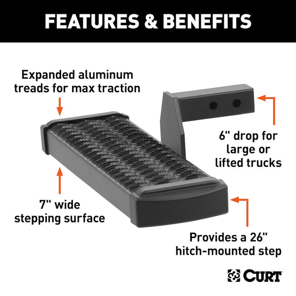 CURT Grip Step Receiver Hitch Step (MPN: 32002)