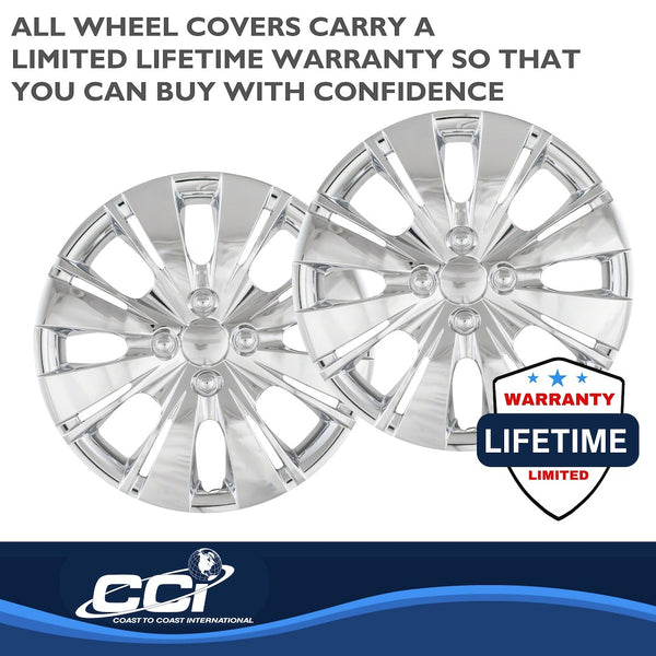 15 Inch Chrome Plated Wheel Cover Set (MPN: IWC50915C)