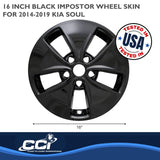 Coast To Coast Impostor Wheel Skin 16 Inch (MPN: IWCIMP400BLK)