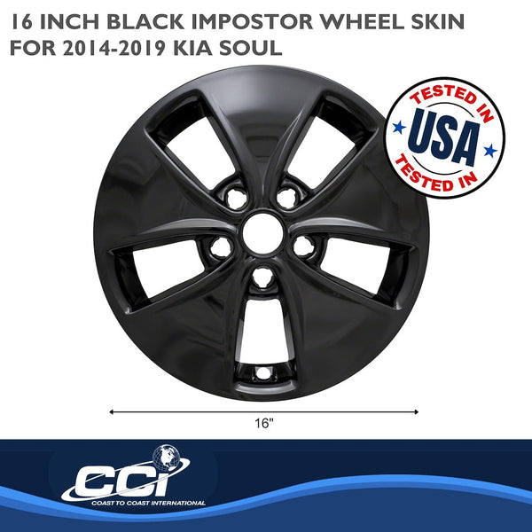 Coast To Coast Impostor Wheel Skin 16 Inch (MPN: IWCIMP400BLK)