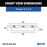 UWS Crossover Extra Wide Tool Box (MPN: TBS-69-LBTA-BLK)