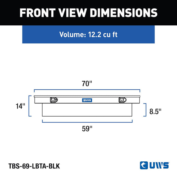 UWS Crossover Extra Wide Tool Box (MPN: TBS-69-LBTA-BLK)