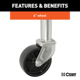 CURT Manual Sidewind Trailer Tongue Jack (MPN: 28112)