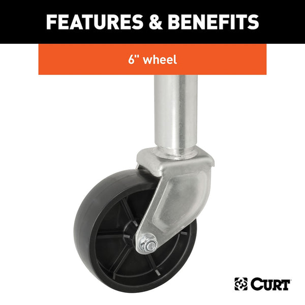 CURT Manual Sidewind Trailer Tongue Jack (MPN: 28112)