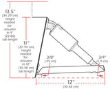 Lenco Boat Trim Tab 100 Series (MPN: 15116-101)