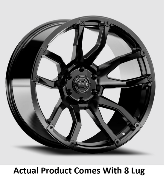 Torque Wheels 22 Inch Gloss Black Impact Wheel (MPN: TW403C-22118105-25)