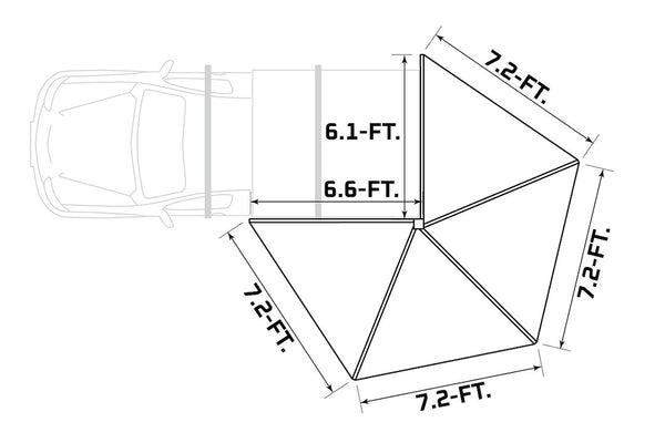 Ironman 4x4 Deltawing XTR-71 Awning (MPN: IAWN270R034)