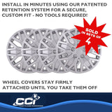 15 Inch Wheel Cover Set by Coast To Coast (MPN: 105115S)