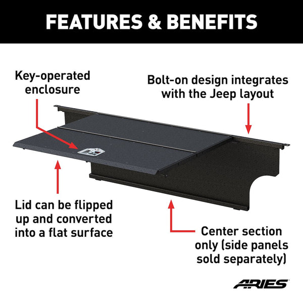 Aries Jeep Security Cargo Lid (MPN: ALC25000-00)