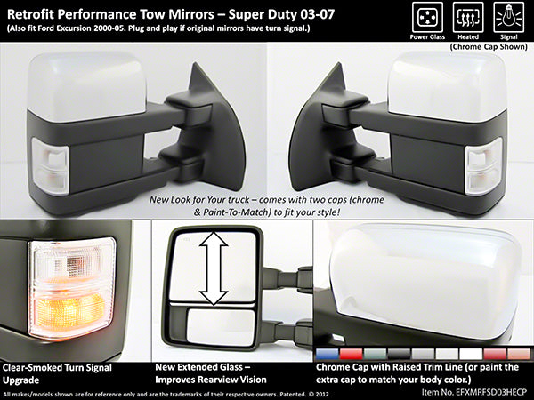 ProEFX Exterior Towing Mirror (MPN: EFXMRFSD03HECP)