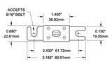 Blue Sea Bolt-On ANL Fuse 750 Amps (MPN: 5163-BSS)