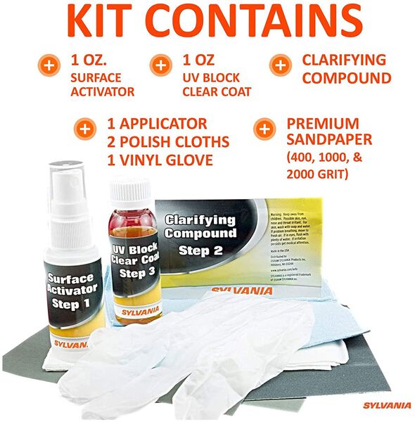 Sylvania Headlight Restoration Kit (MPN: HRK.BX)
