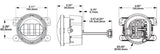 J.W. Speaker 6145 J2 Series LED Fog Light (MPN: 0558061)