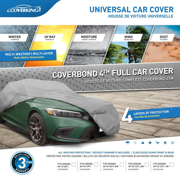 Coverking Car Cover for Sedans (MPN: UVCCAR2N98)