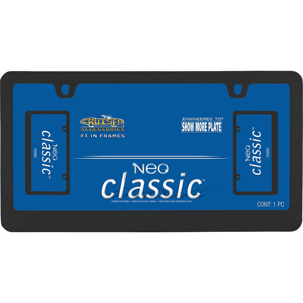 License Plate Frame - Neo Classic Black Powder Coated (MPN: 15350)