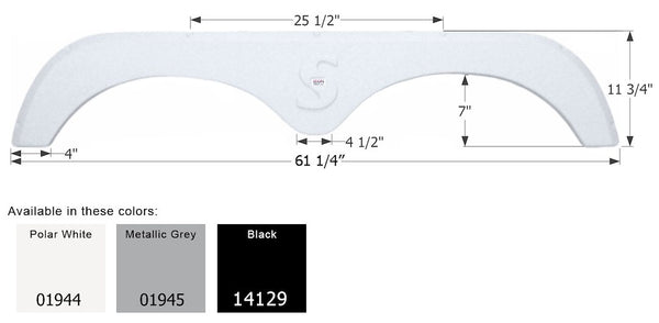 Icon Fender Skirt For Tandem Axle (MPN: 14129)
