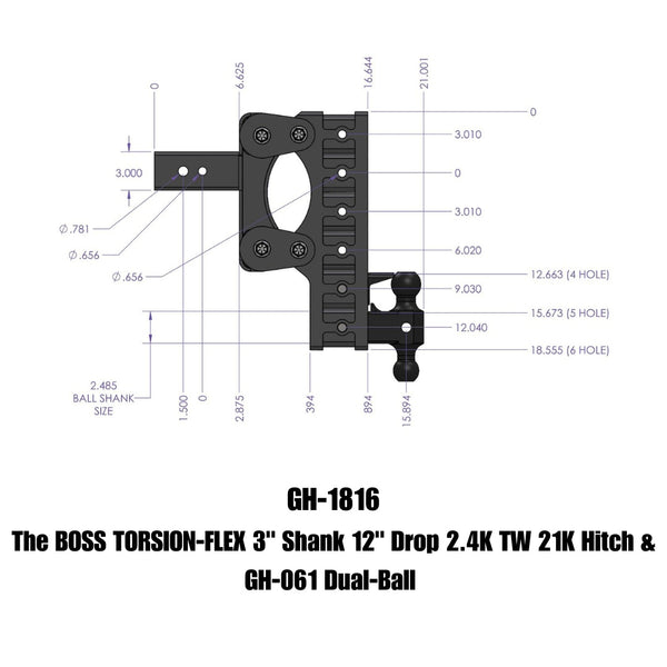 Gen-Y Hitch Torsion-Flex Drop Hitch (MPN: GH-1816)