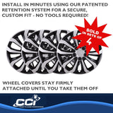 Coast To Coast 14 Inch Wheel Cover Set (MPN: 106114SB)