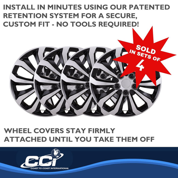 Coast To Coast 14 Inch Wheel Cover Set (MPN: 106114SB)