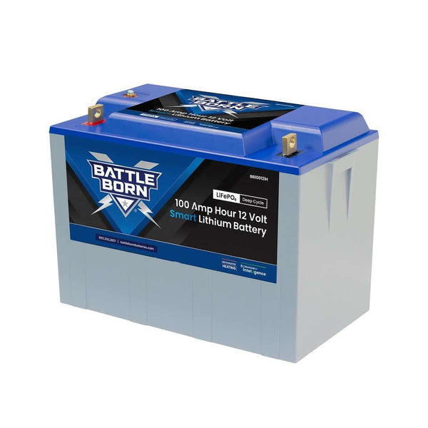 Battle Born 100 Ampere Hour 12 Volt Smart Heated Lithium Deep Cycle Battery (MPN: BB10012IH)
