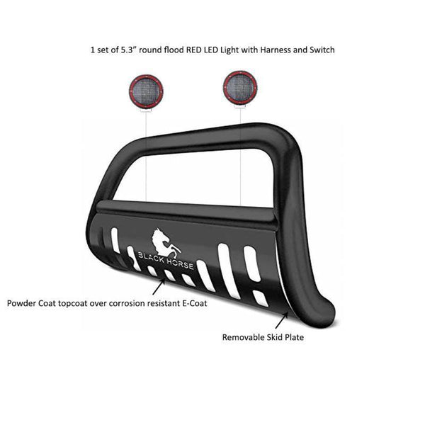 Black Horse Off Road Bull Bar (MPN: BB045211A-SP-PLFR)