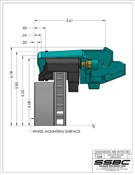 SSBC-USA Brake Conversion Kit (MPN: A125-1R)