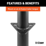 CURT Manual Topwind Trailer Tongue Jack (MPN: 28200)