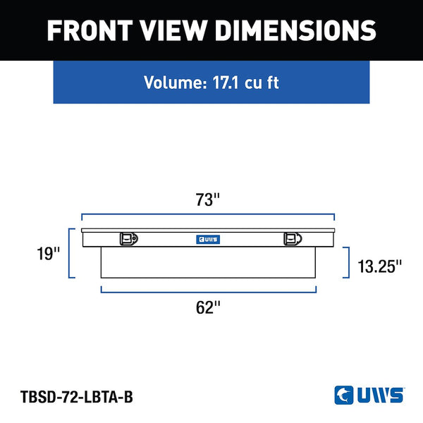 UWS Crossover Deep Extra Wide Tool Box (MPN: TBSD-72-LBTA-B)