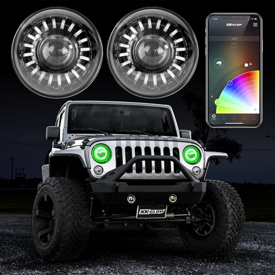 XK Glow LED Headlight Assembly (MPN: XK-7IN-JP-KIT)
