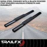 TrailFX Nerf Bar 4 Inch Oval Tube Side Steps (MPN: A1546T)