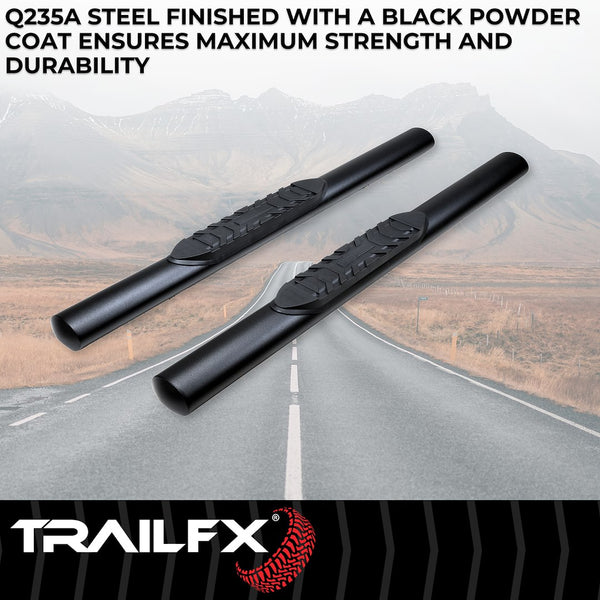 TrailFX Nerf Bar 4 Inch Oval Tube Side Steps (MPN: A1546T)